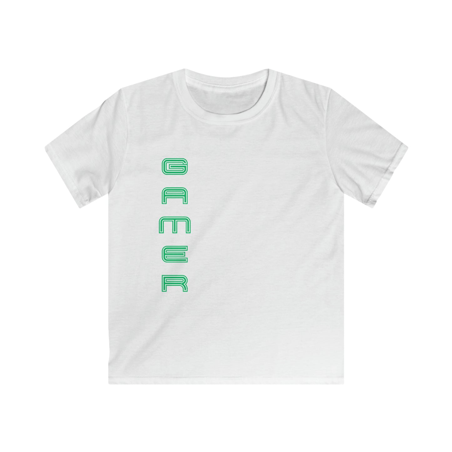 Mikk Collection - Gamer Green Kids Softstyle Tee