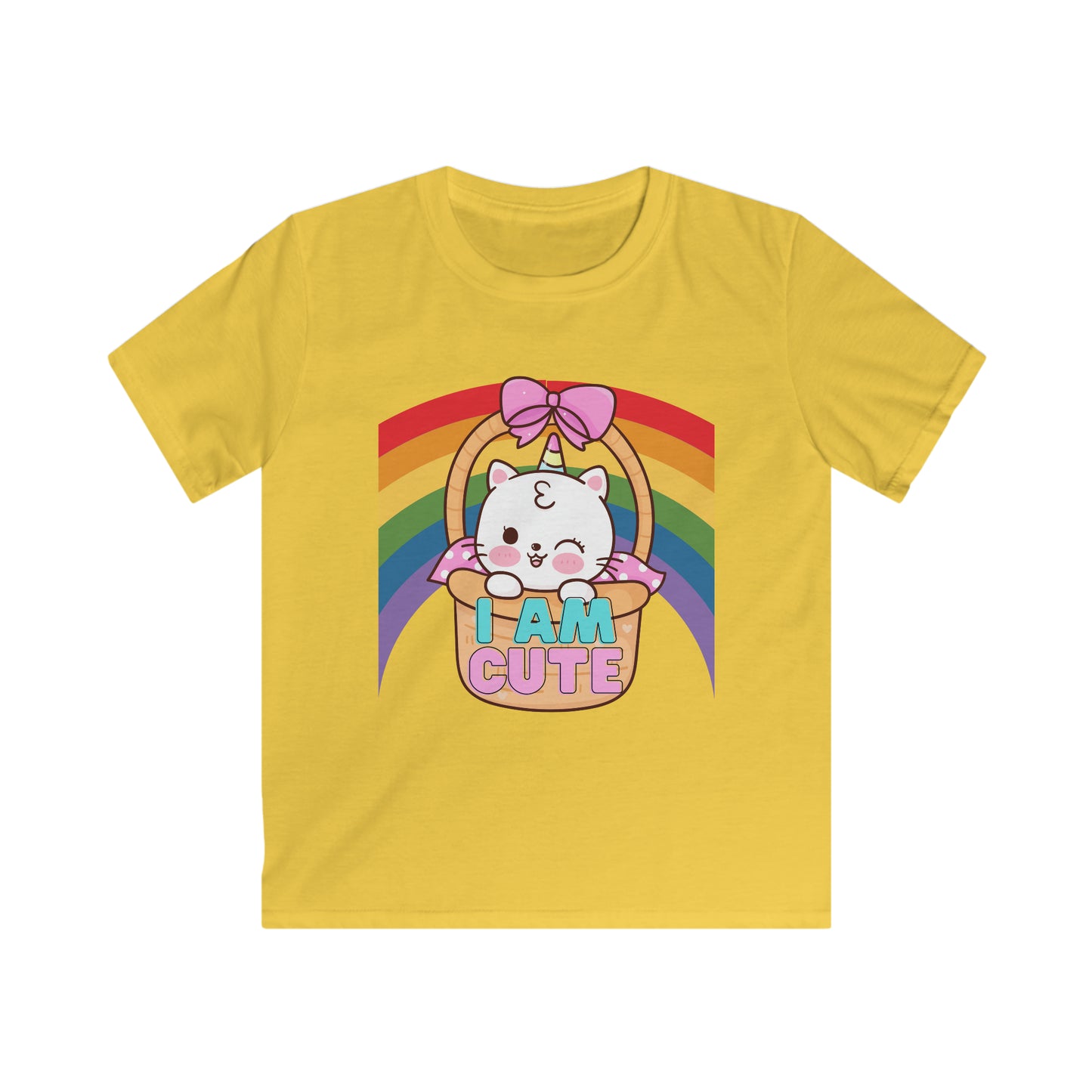 Maie Collection - I am Cute Kids Softstyle Tee